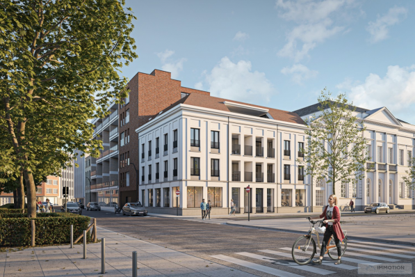 De nieuwbouw moet netjes aansluiten op de al bestaande gebouwen.© Stad Kortrijk