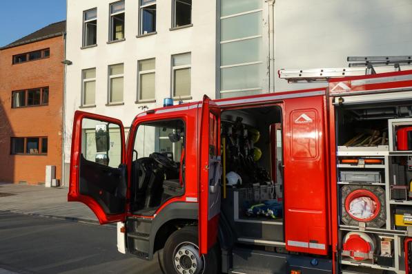 In de keuken van een appartement op de Houtmarkt, brak brand uit.© Christophe Lefebvre