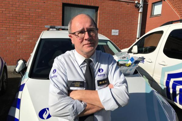 Korpschef Johan Geeraert van politiezone Polder: “Ik durf te zeggen dat de coronacrisis vanuit de politie goed is aangepakt.”© jht