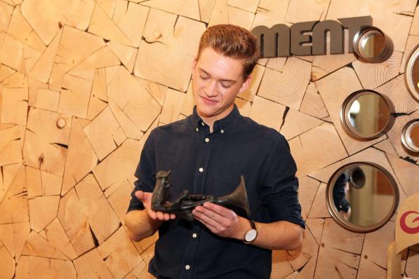 In december 2020 won Jérémie de Loftrompet in de categorie ‘Doorbraak’ bij MENT TV en daar is hij nog altijd heel blij mee.© PADI/Daniël