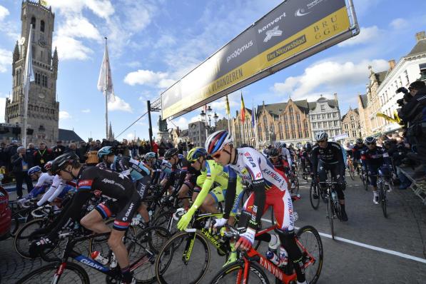 Als het van burgemeester De fauw afhangt, mogen we spoedig de Ronde van Vlaanderen terug op de Grote Markt van Brugge verwelkomen.© BELGA