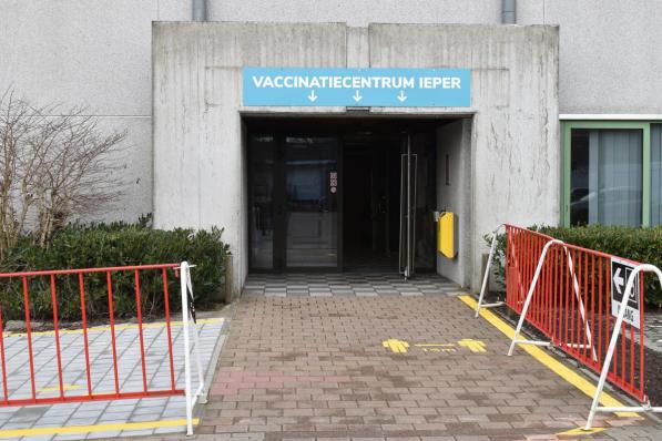 Het vaccinatiecentrum in Ieper. (Foto TOGH)