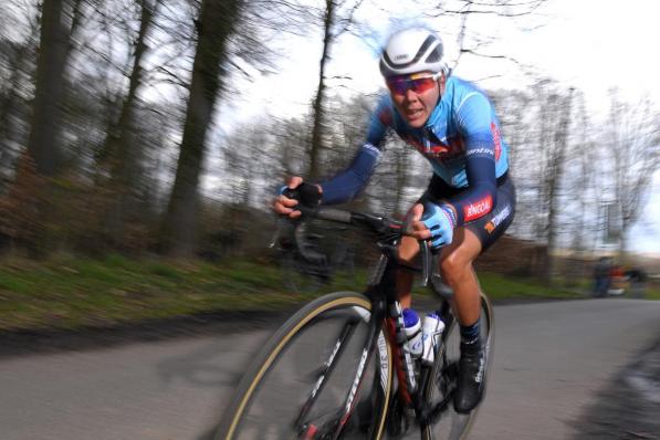 Justine Ghekiere is bezig aan haar allereerste seizoen als wielrenster en staat zondag meteen aan de start van de Ronde van Vlaanderen. (Getty Images)©Luc Claessen Getty Images
