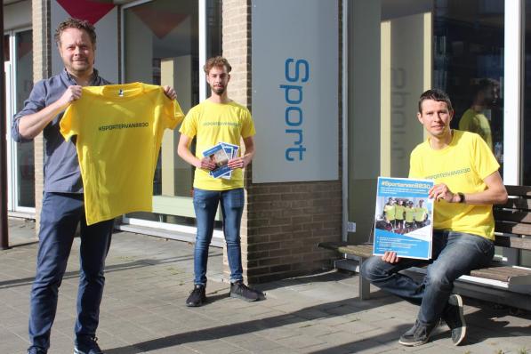Schepen voor Sport Frederik Sap, Cedric Devos en Kristof Devriendt willen de inwoners van Hooglede aan het sporten krijgen.© JT