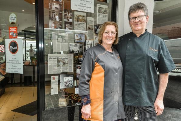 Zondag was de laatste dag dat Gabriël Frimout en Ilse Maertens hun bakkerij openden.© LVW