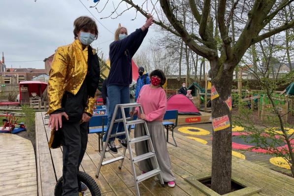 Een van de nieuwigheden in De Sierk is de Spekkeboom.© LB