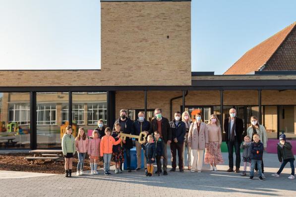De nieuwe buitenschoolse opvang is officieel geopend.© foto Laurien De Grande