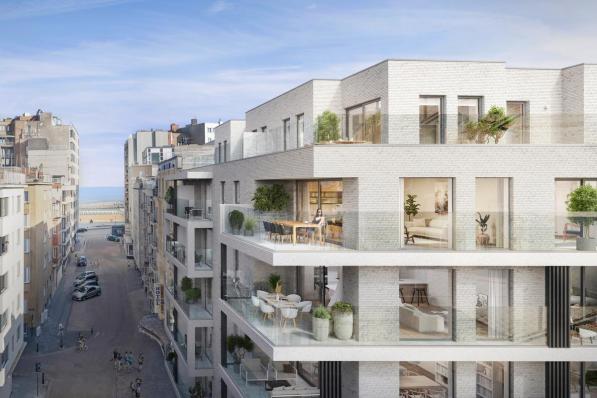 De 36 appartementen zullen grote terrassen hebben.©Steenoven