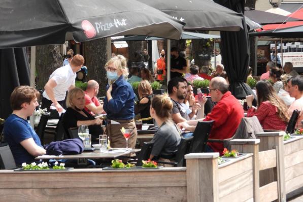 In Brugge heerste een gezellige drukte.© JVM