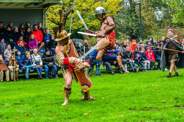 In Wervik zal er dit weekend geen Romeinse soldaten of gladiatoren te zien zijn.©Luc Vanthuyne
