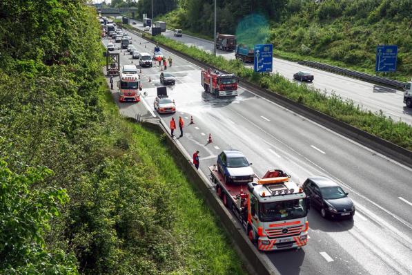 Op de E17 gebeurden woensdagmorgen vier ongevallen.© CLL