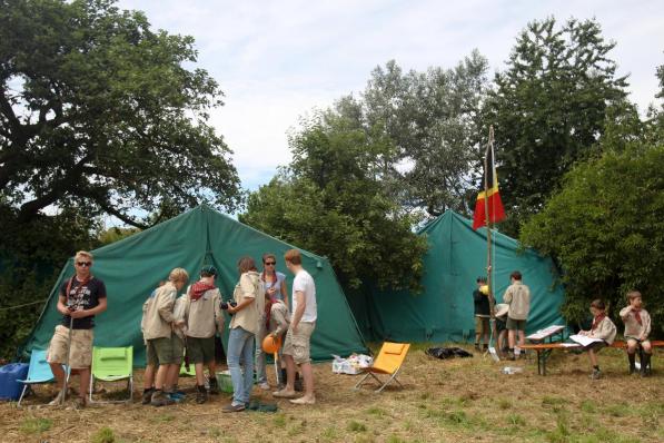 Vanaf 1 juli mogen jeugdbewegingen met 100 op kamp vertrekken, mét overnachting.©VIRGINIE LEFOUR BELGA
