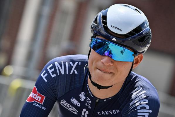Jasper Philipsen (Alpecin-Fenix) aan de start van de derde etappe van de Baloise Belgium Tour.©DAVID STOCKMAN BELGA