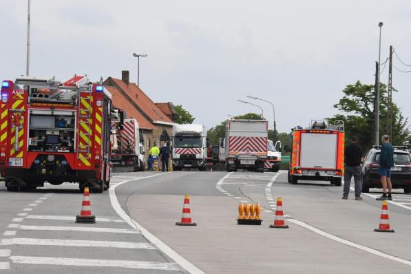 De omgeving van de plaats waar het gaslek zich bevindt, blijft afgesloten.© RB