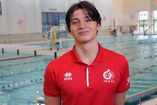 Thijs Van Cleven hoopt in de eerste plaats op het EJK zwemmen ervaring op te doen.© AC
