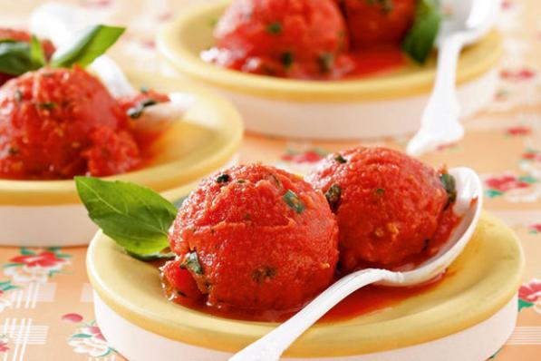 sorbet tomate basilic