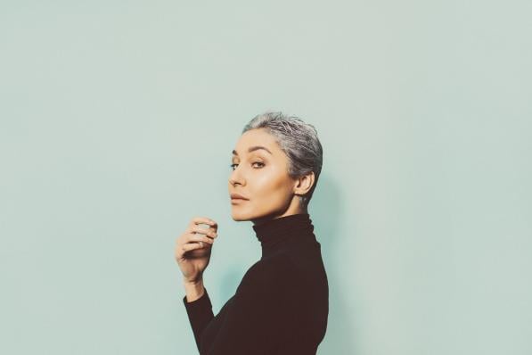 grey hair woman