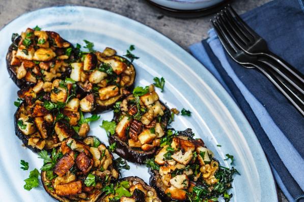 recette d'aubergines rôties