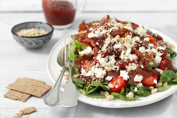 recette feta salade fraise