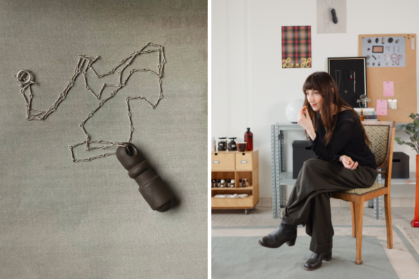 Louise Huyghe crée des bijoux parfumés pour porter les souvenirs à même la peau - DR