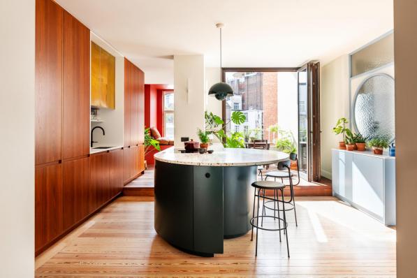 kleurrijke flat in Brussel