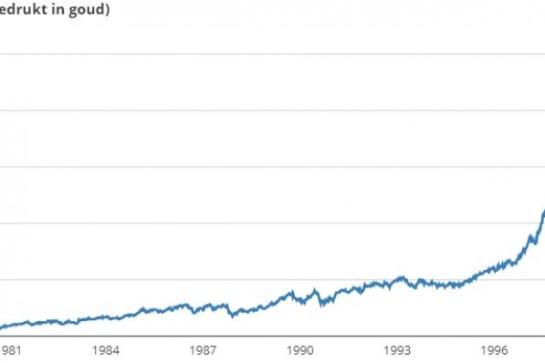 Column: de S&P500 uitgedrukt in goud vertelt een ander verhaal