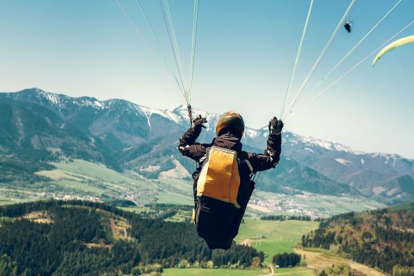 1-bij-2 putspread als parachute
