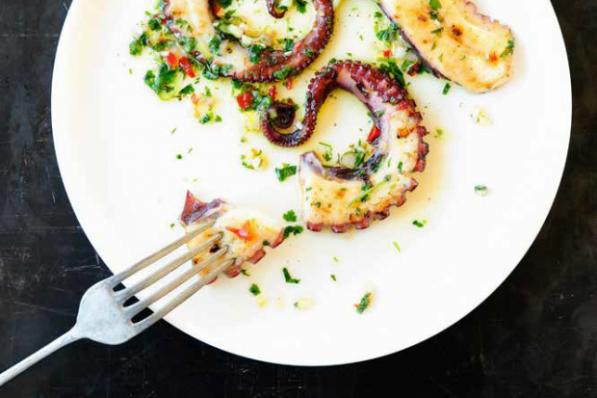 Octopus met chimichurri