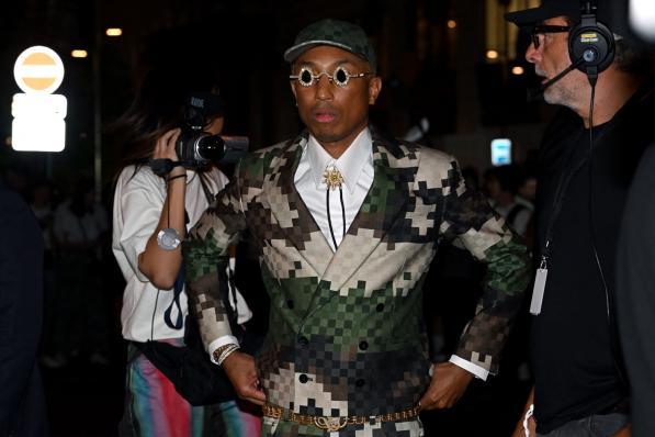 Pharrell Williams a fait sensation chez Louis Vuitton