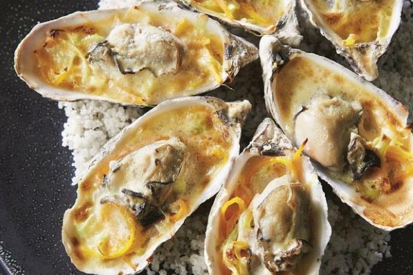 gegratineerde oesters