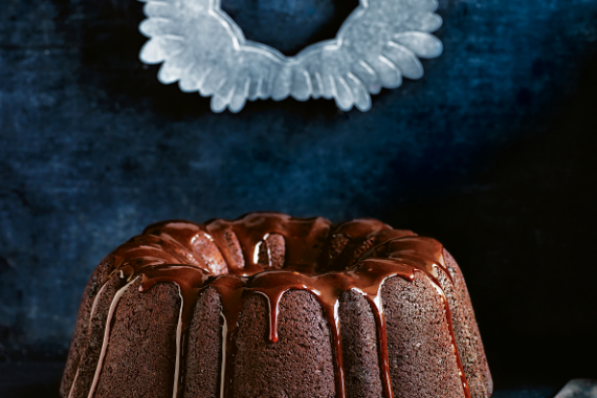 chocoladekerstcake