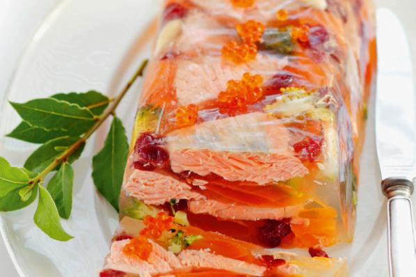 Zalm in aspic