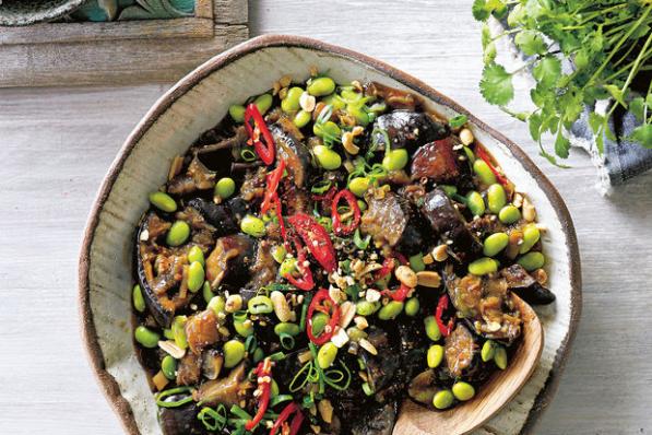 aubergine met szechuanpeper