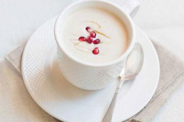 Bloemkoolvelouté met granaatappel