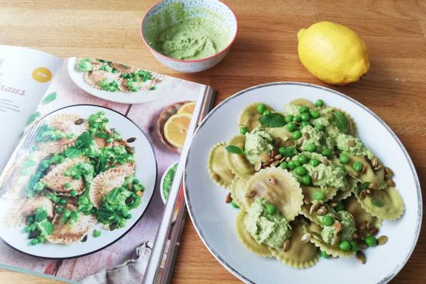 Homemade ravioli