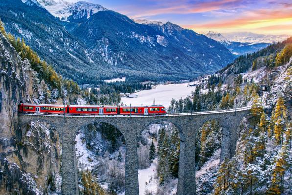 train pont montagne/