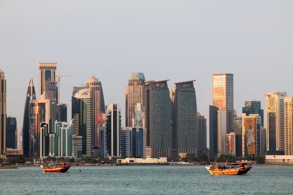 doha skyline qatar