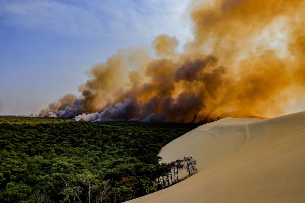 incendie Dune du Pyla