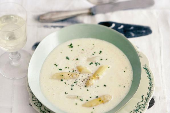 Aspergevelouté met witte wijn