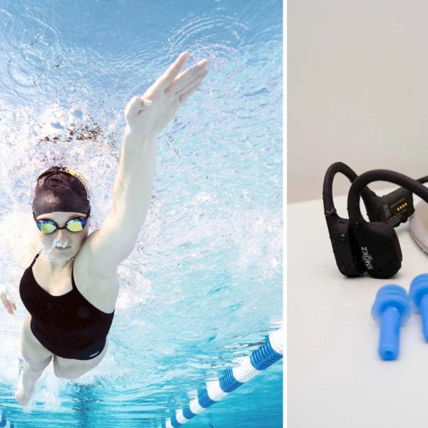 Écouteurs conduction osseuse natation