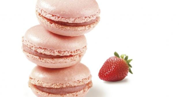 Roze macarons voor Pink Ribbon