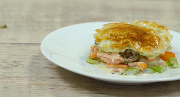 Venkelquiche met zalm