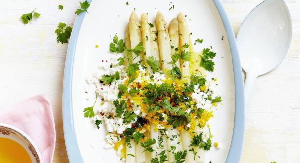 Zalige aspergegerechten