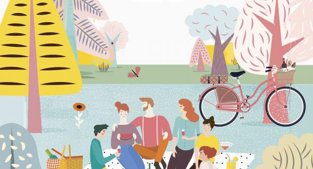 Toppers van picknick plekjes