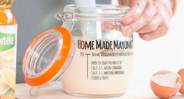 Home Made mayonaise klaar in 1-2-3