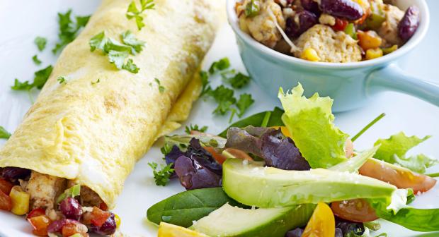 Gebruik eens een omelet als wrap