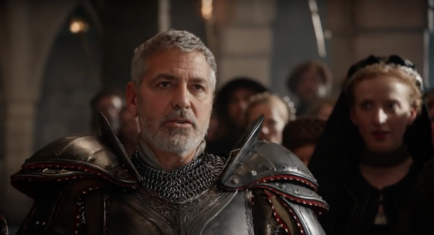 On a bien ri: George Clooney en vaillant chevalier, parodie Game of Thrones (vidéo)