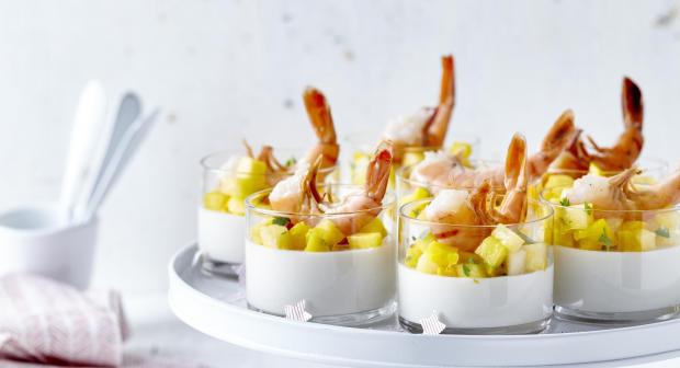 13x hapje met scampi in een glaasje: altijd een schot in de roos