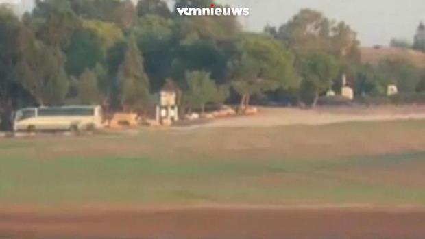 Israëlische bus ontploft door raketaanval