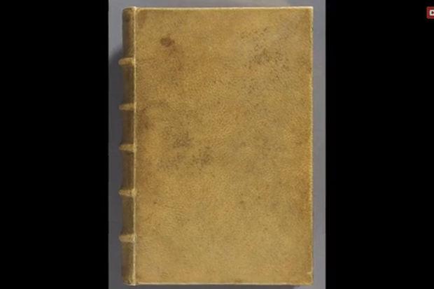 Luguber leesvoer: eeuwenoud boek gebonden in menselijke huid